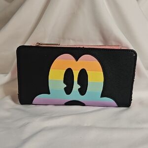 Disney Loungefly Mickey Mouse Rainbow Wallet